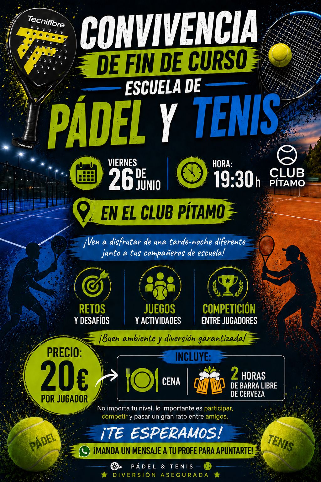 Convivencia tenis y padel