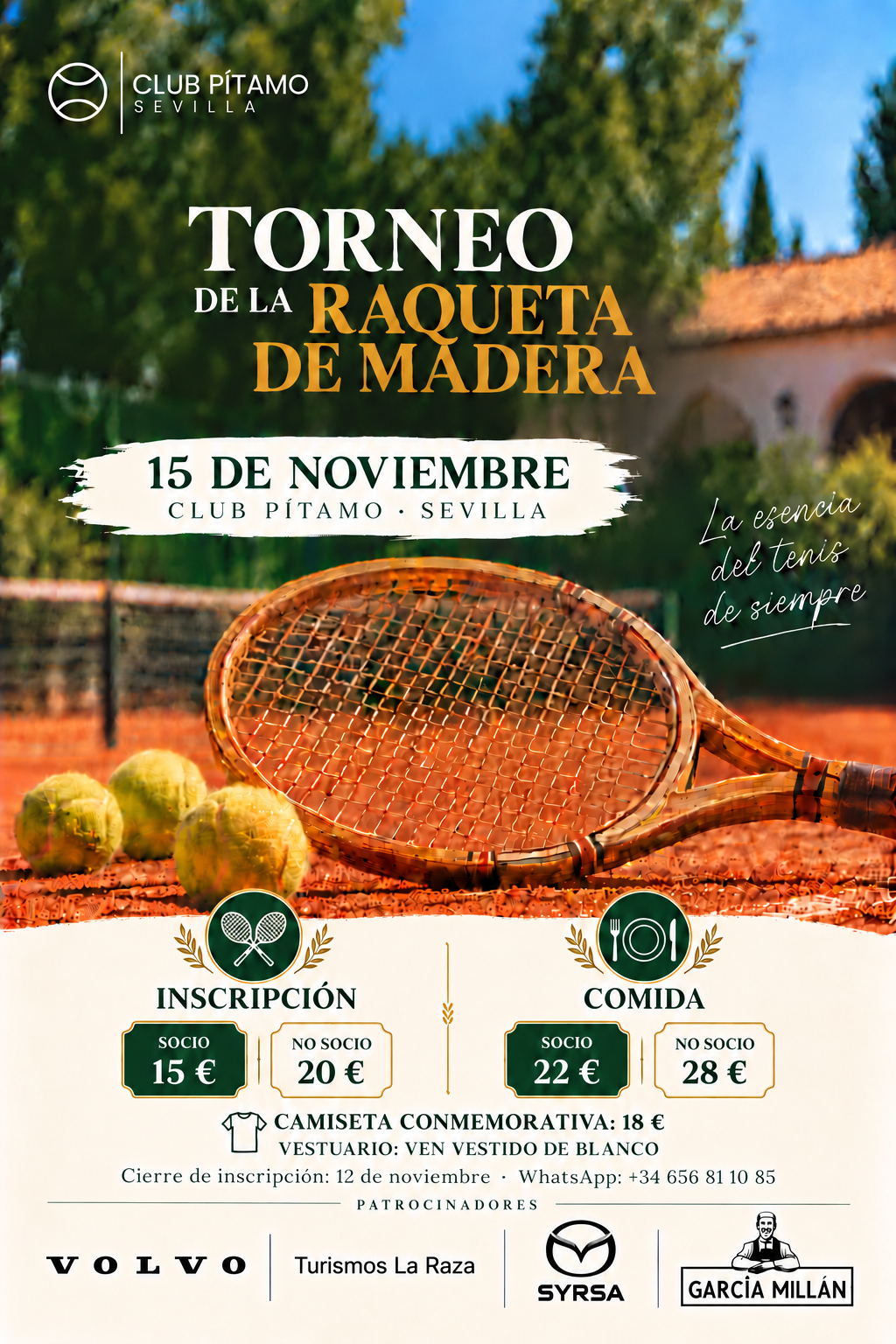 Torneo raqueta de madera